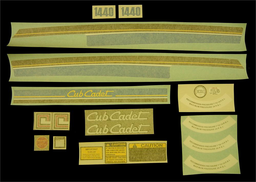 Cub Cadet decals