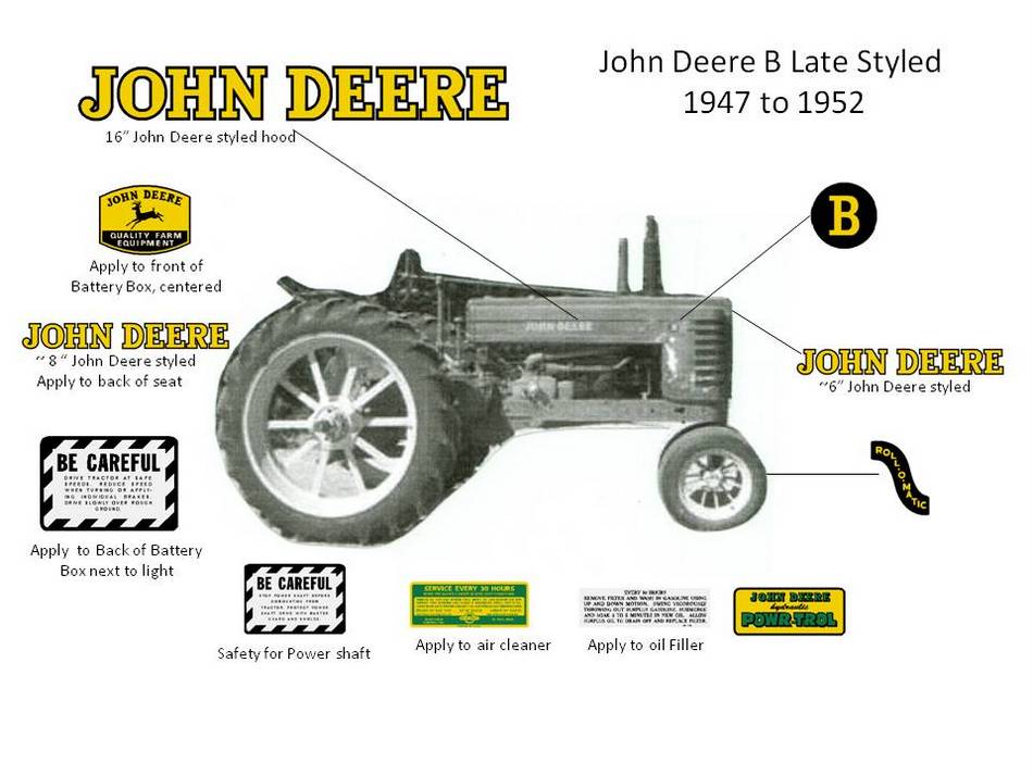 John Deere B late styled 19471952