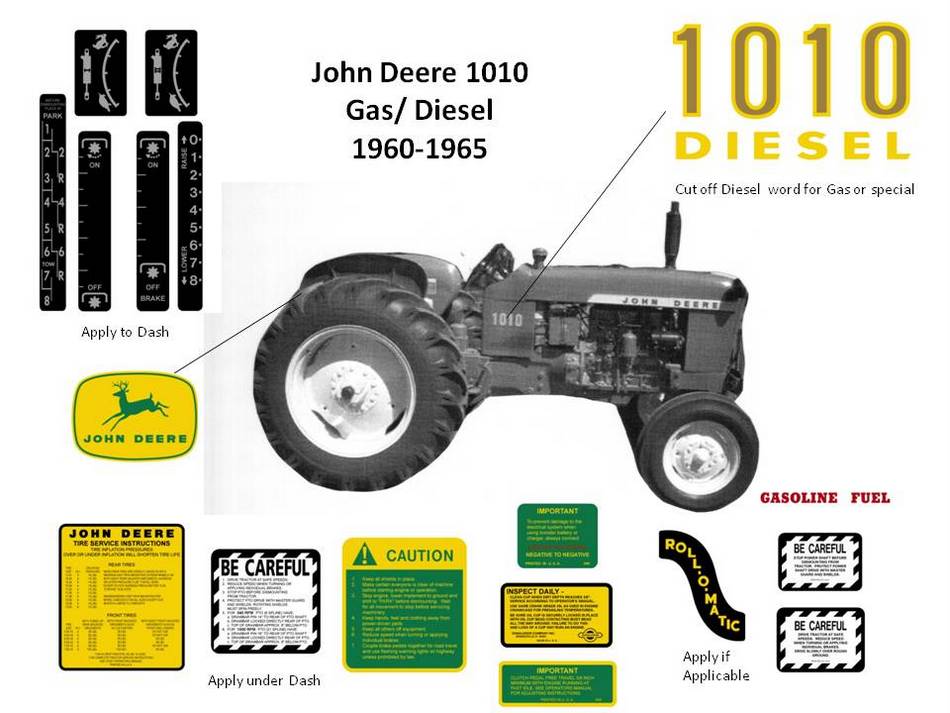 John Deere 1010 gas/diesel